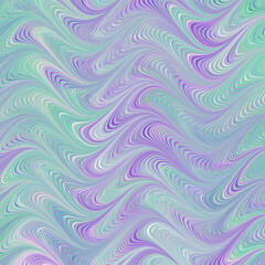 Obraz premium green and purple raked marbling pattern