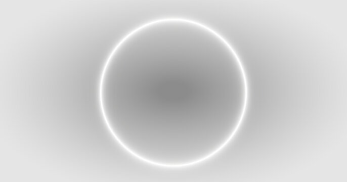 Radiant soft white lens flare ring glow circle light effect png overlay element, on transparent background