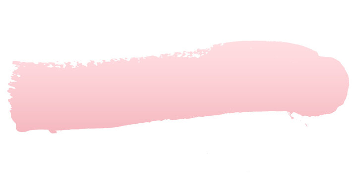 Soft blush pink brush stroke title bar with smooth paint edges isolated on transparent background png for elegant thumbnail and caption
