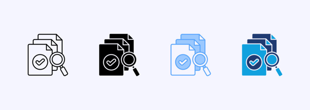 Verify Icon Set Multistyle Various Collection Element For Design