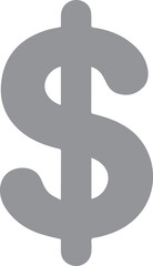 Obraz premium Dollar sign symbolizes global currency, wealth, and financial value in a clear, minimal graphic format suitable for business presentations.