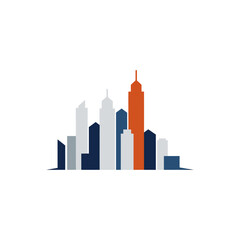 Fototapeta premium City Skyline with Tall Buildings.