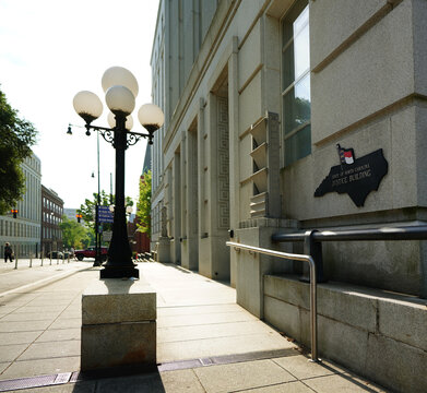 The North Carolina State Supreme Court building in downtown Raleigh, North Carolina