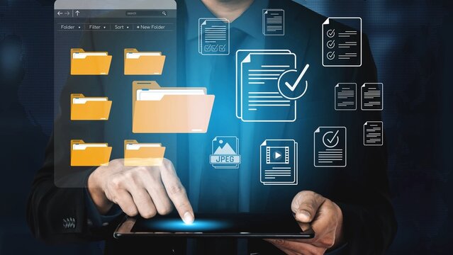 Digital Document Management System with Folder Organization and File Checkmarks for Efficient Data Handling and Professional Workflow Optimization Sigmoid