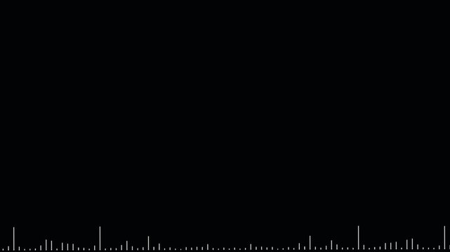 Sound wave audio spectrum black background, audio waveform spectrum animation.4k abstract music sound wave or audio wavefrom isolated on black background.Audio waves Animated on black background..