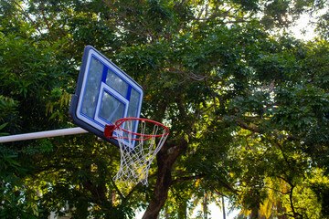 Basketball hoop in the park © Fernando