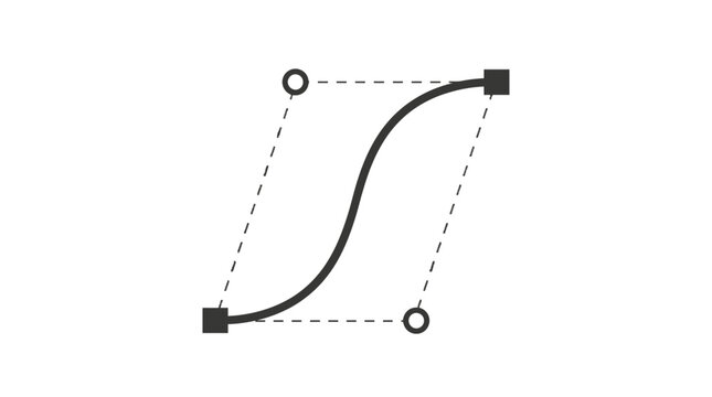 Curve Line Graphic Design Element.
