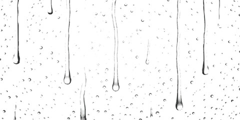 Abstract rain droplets on glass surface with scattered typography vector illustration © GraphixEra