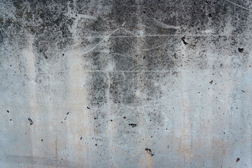 Obraz premium Weathered concrete wall with mold stains