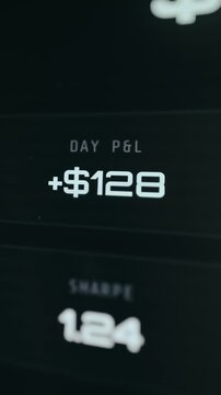 Daily Profit and Loss summary showing a positive gain