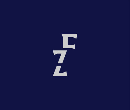 Letters CZ Isolated on Concrete Color White Property Background