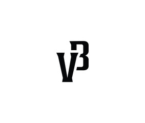 Black letter V and B logo design on white background © Mahamud
