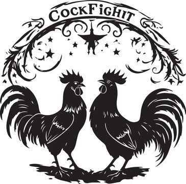 Cockfight vector design, cockfight vector svg, cockfight vector graphic, cockfight printable design
