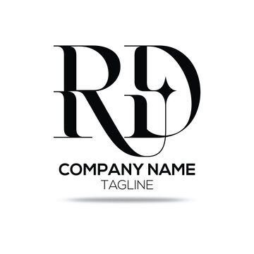RD logo design professional RD minimalist logo vector template identity modern branding RD logo icon