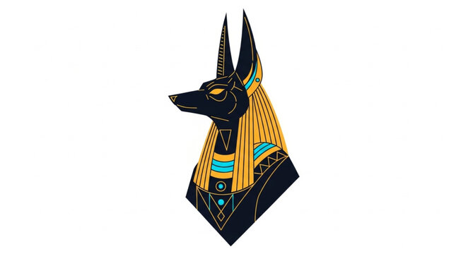 Anubis Egyptian God Jackal Head Ancient Mythology 1.