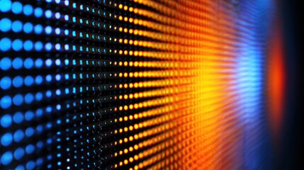 Fototapeta premium Abstract digital display with illuminated dots and vibrant colors background