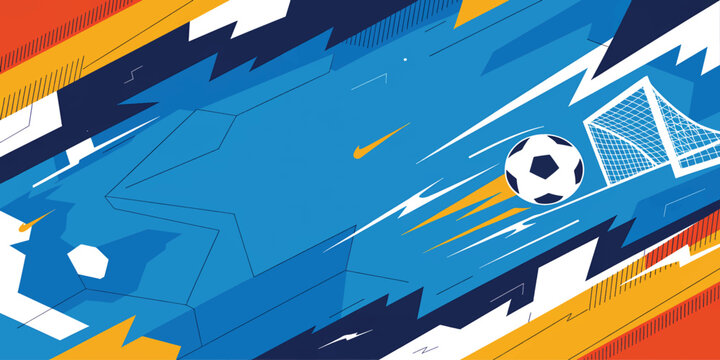 Grunge soccer ball vector illustration with a Brazilian flag design on a green grass background for a world football championship competition