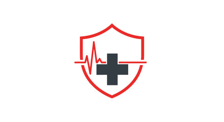 Obraz premium Medical Shield With A Cross, Representing Health And Well-Being For Everyone Everywhere