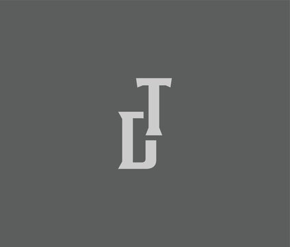 Monogram letter T and L combined design element symbol