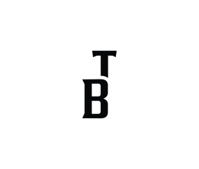 Stacked capital letters T and B in black font © Mahamud