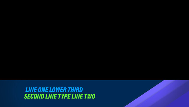 Neon Text Lower Third
