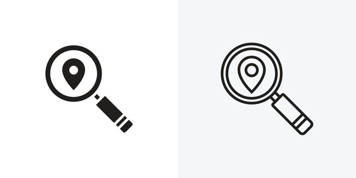 Search Location vectors icons pack for apps and Ui Ux desigs