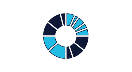 Obraz premium Abstract Geometric Diagram Illustrating Data Analysis, Statistics, and Financial Concepts
