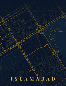 blueprint of the Islamabad city map