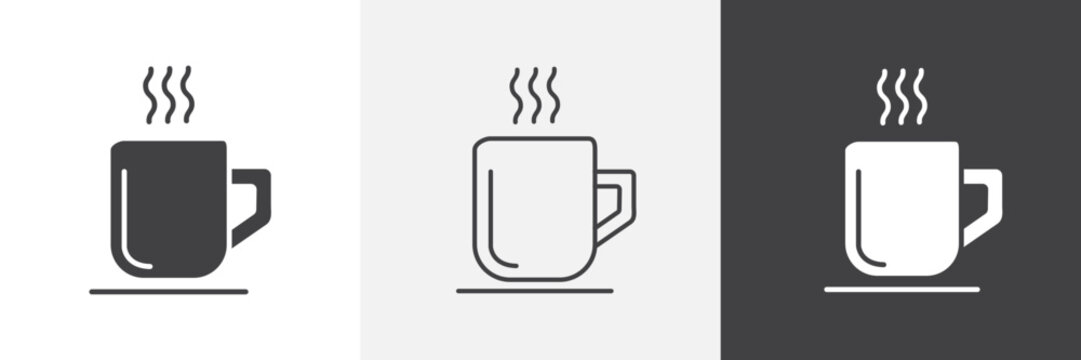 Mug icon element for design projects and web designs