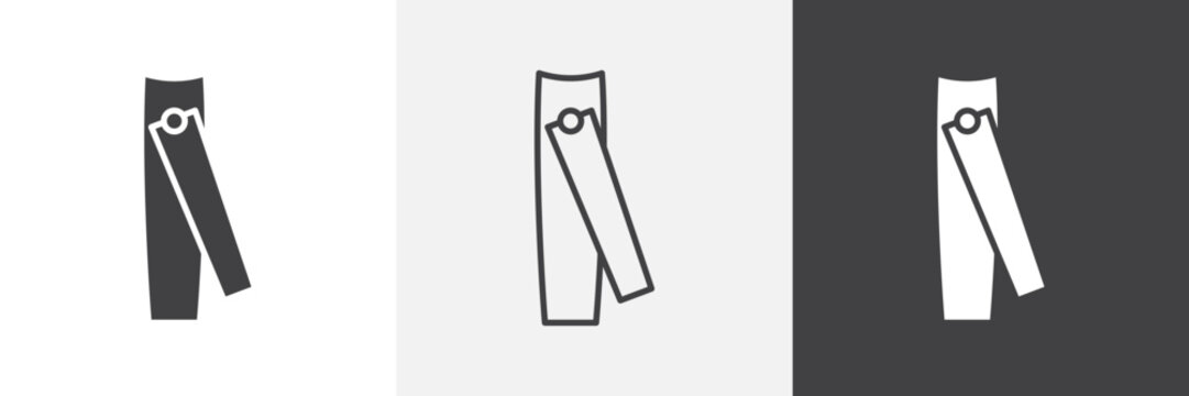 Nail clippers icon element for design projects and web designs