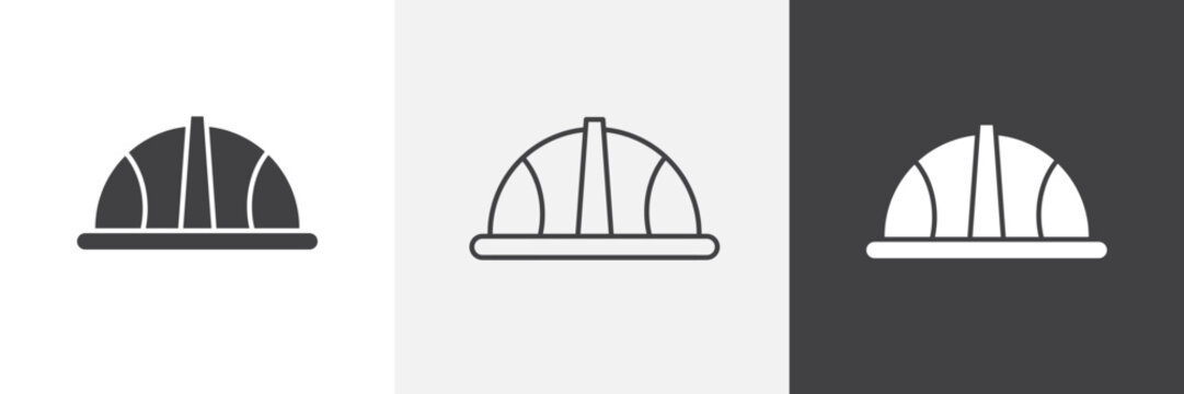 Safety helmet icon element for design projects and web designs