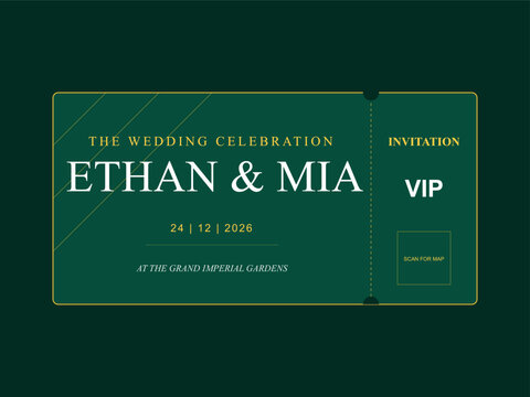 Ethan and mia vip event invitation a formal celebration