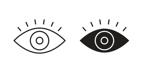 Obraz premium Visible icon on white background. icon set