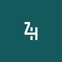 Obraz premium Simplified and darker green background with offwhite Zy text