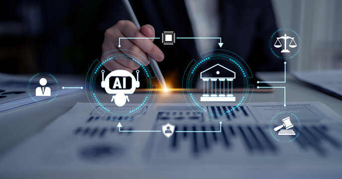 AI Technology Integration in Legal Processes with Data Analysis and Digital Illustrations for Future Innovation and Development Quark.