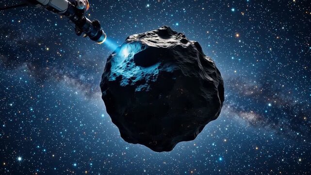 Asteroid in Space perfect for social media campaigns and vlogs