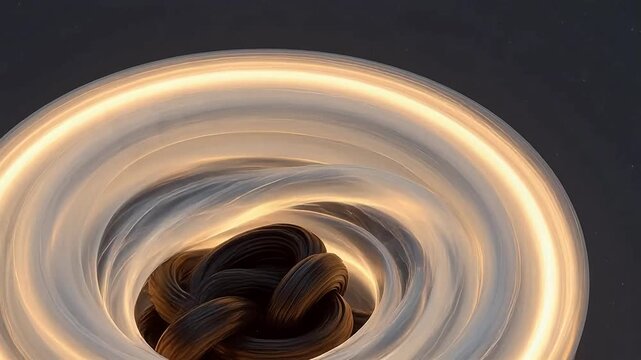 Abstract spiral light pattern for high-end commercial advertising