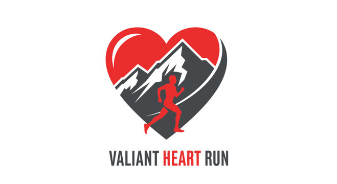 Valiant Heart Run: Courageous Spirit on Scenic Mountain Trails for Fitness Enthusiasts