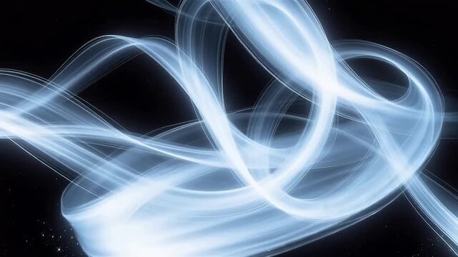 Abstract light waves in space symbolizing growth and future success