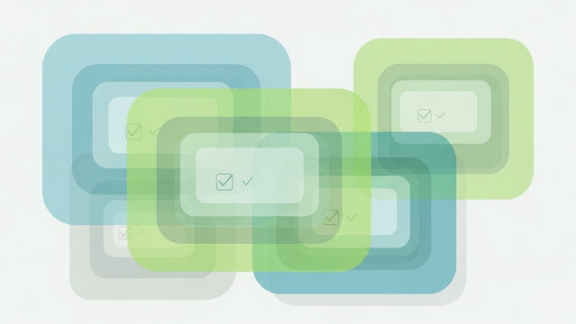 Abstract Digital Communication Interface Design, Futuristic UI Network Concept