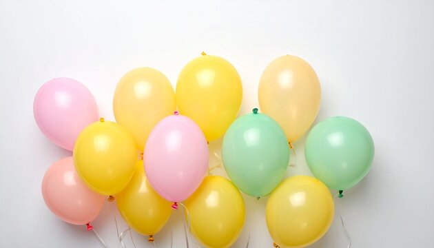 &ldquo;Colorful balloons rising against white space, cheerful levity and celebration, symbols of joy and fragility, floating upward as echoes of innocence, renewal, and fleeting harmony.&rdquo;