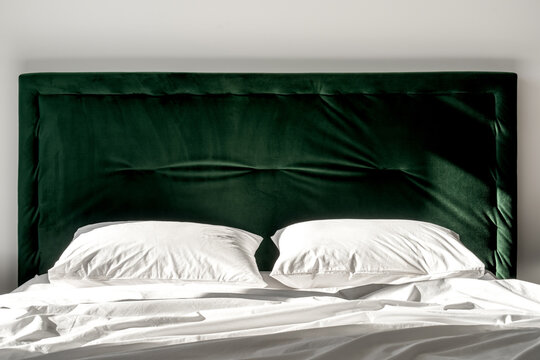 Apartment in contemporary style with colorful bed