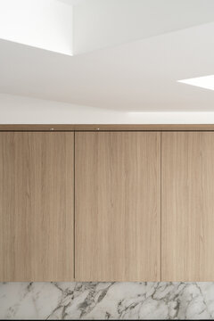 Light apartment in contemporary style with kitchen zone
