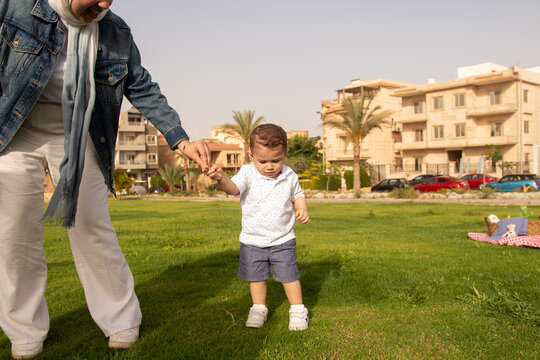 Toddler Takes First Steps