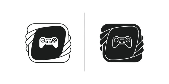 Two stylized illustrations of gaming controllers wrapped in fabric packaging