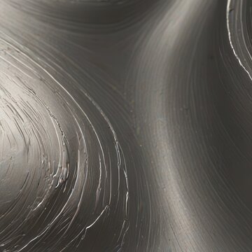Platinum Metal Brushed Clay Surface With Artisan Texture and Layered Depth