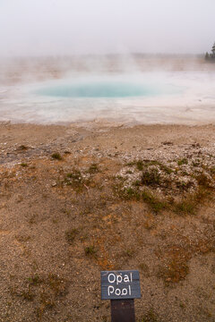 Opal Pool Yellowstone hot spring