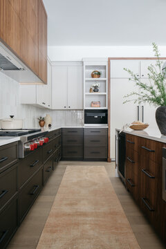 Modern Kitchen with Wood Accents