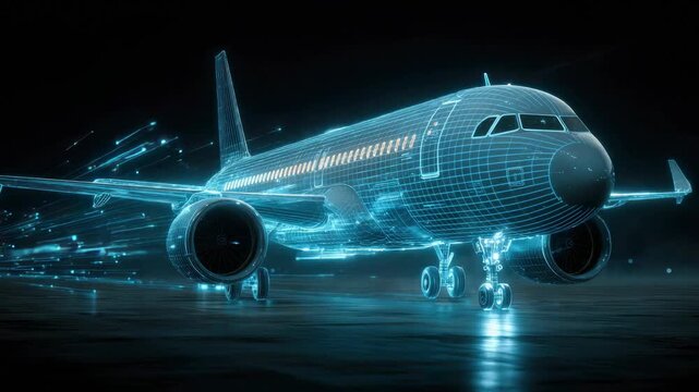 Explore the features of a futuristic airplane in a digital environment showcasing speed and technology in a unique way