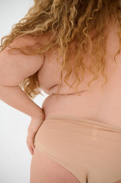 Plus size woman body part